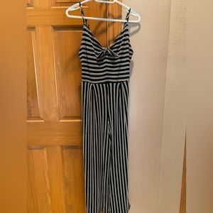 Target Black and White Striped Jumpsuit